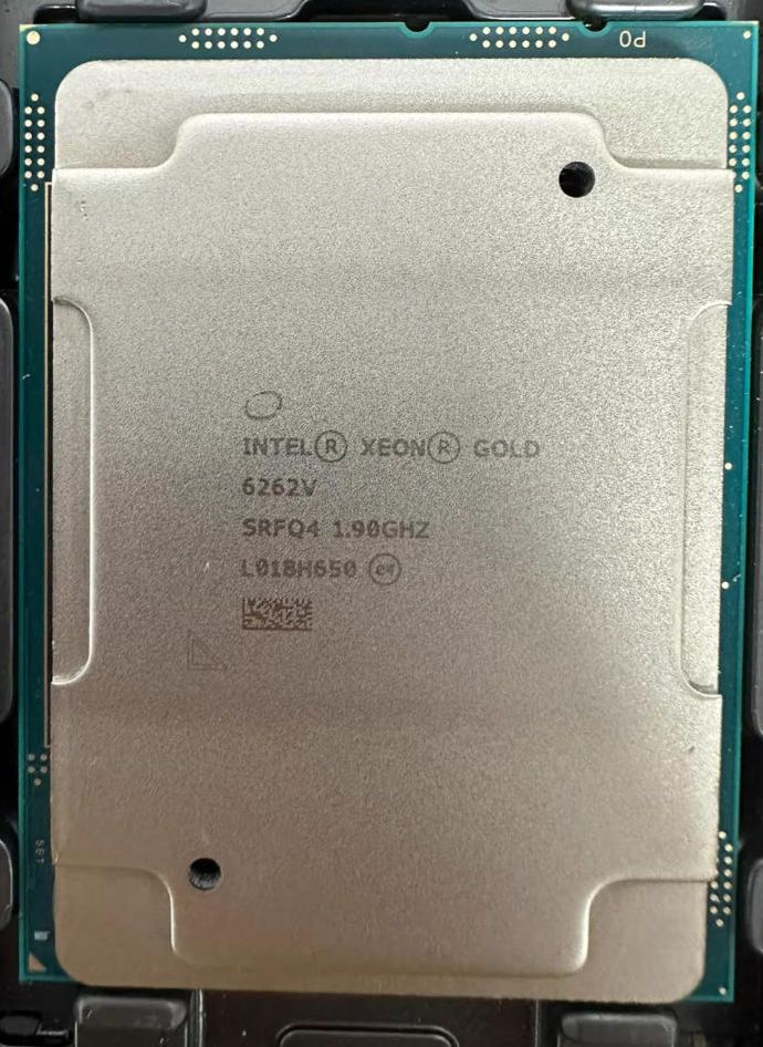 Intel Xeon Gold 6262V SRFQ4 24C 1.9GHz to 3.6GHz LGA3647 33MB 135W DDR4-2400