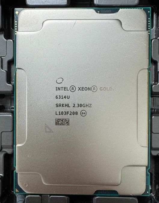 Intel Xeon Gold 6314U SRKHL 32C 64T 2.3GHz to 3.4GHz Socket 4189 Ice Lake-SP 10NM 48MB 205W Apr