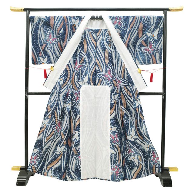 中古】 有松 浴衣 本場有松鳴海絞り 夏物 リサイクル ゆかた 絞り 木綿
