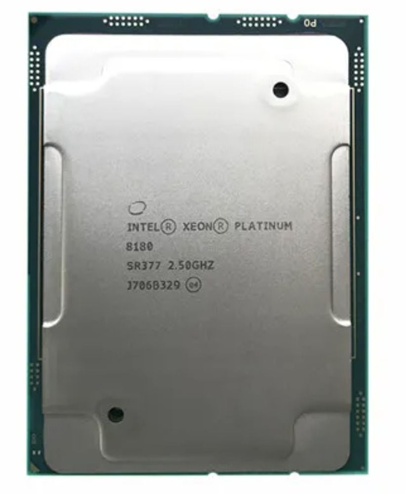 Intel Xeon Platinum 8180 SR377 28C 56T 2.5GHz to 3.8GHz Socket 3647 Skylake-SP 14NM 38.5MB 205W