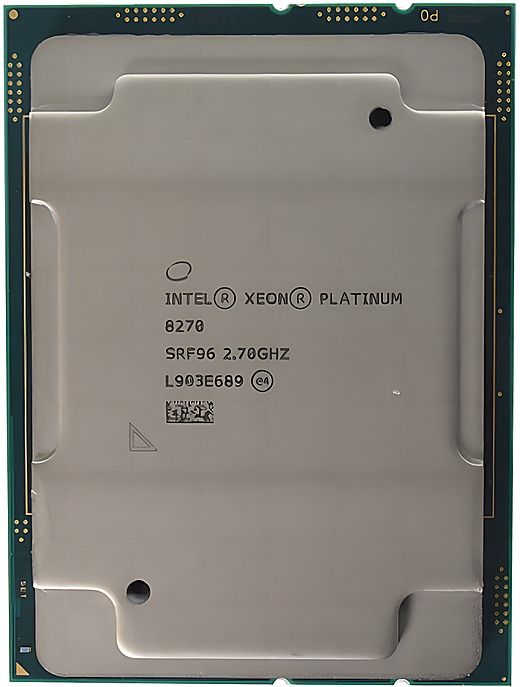 Intel Xeon Platinum 8270 SRF96 26C 52T 2.7GHz to 4GHz Socket 3647 Cascade Lake-SP 14NM 35.75MB