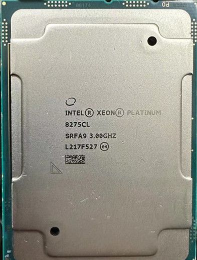 Intel Xeon Platinum 8275CL SRFA9 24C 3GHz to 3.9GHz LGA3647 35.75MB 240W DDR4-2933