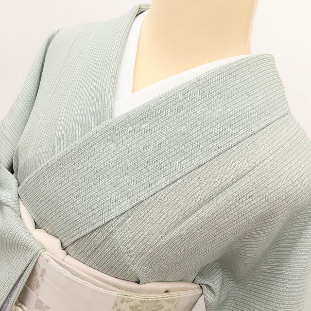 すももひめ 新品 紗 唐花 夏着物 仕付糸付 ワイドサイズ 小紋 5642 百華❀Y5069◇美品未着用 正絹 仕付け糸付き 手縫い仕立て 夏着物 紋紗