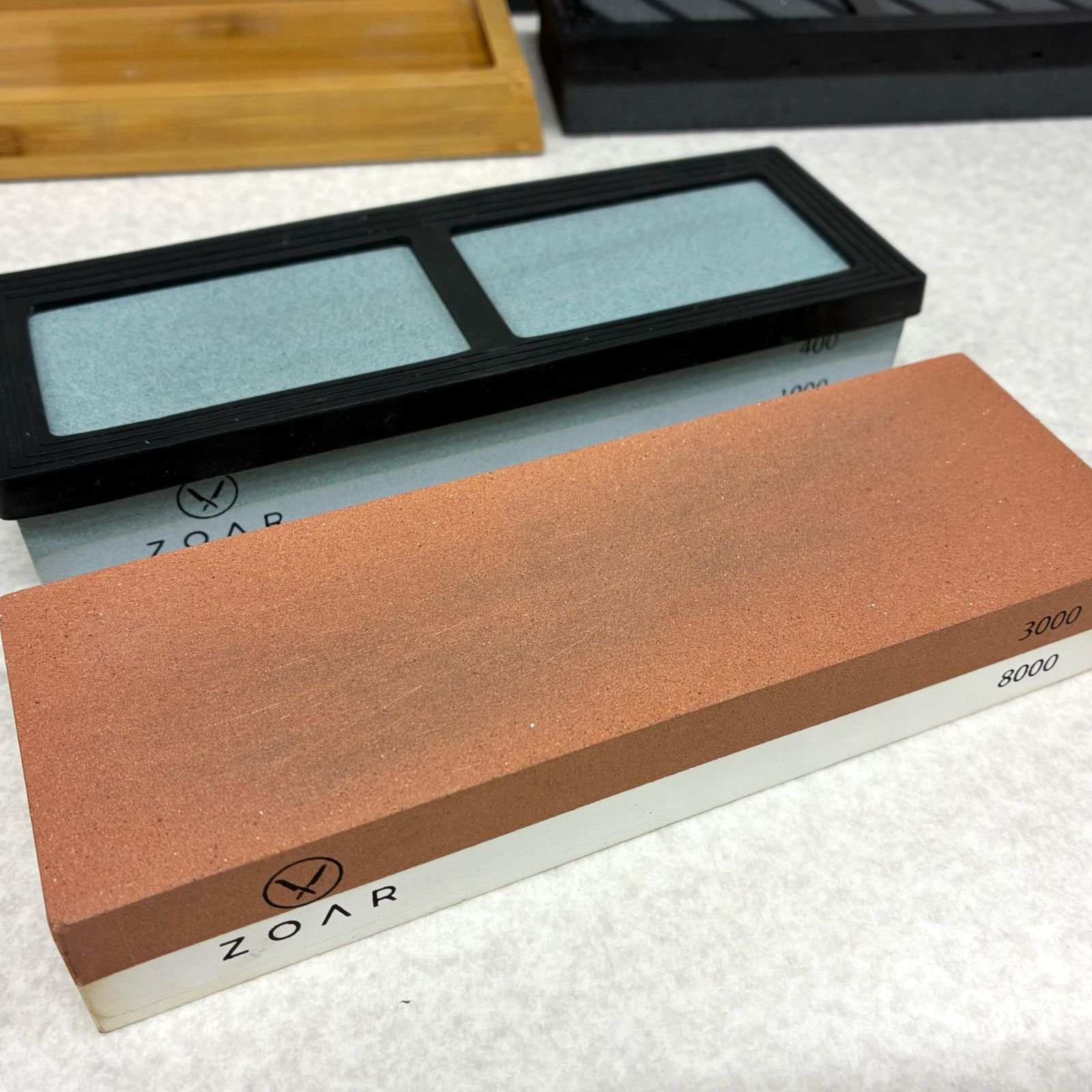 砥石 ZOAR 砥石セット 包丁研ぎ 両面 400/1000/3000/8000 面直し フルセット