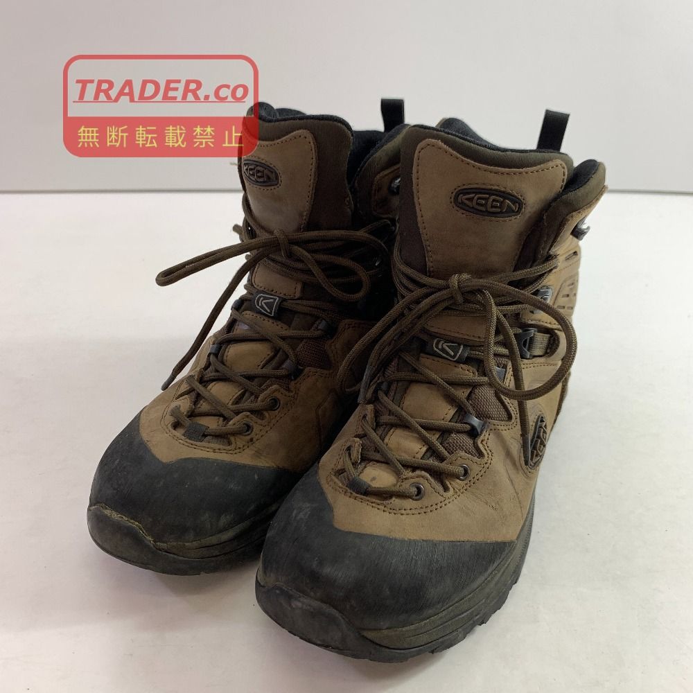 04w7153▽※【中古】キーン KEEN トレッキングシューズ メンズ ブーツ ブラウン サイズ不明 アウトソール：30ｃｍ【八王子店】