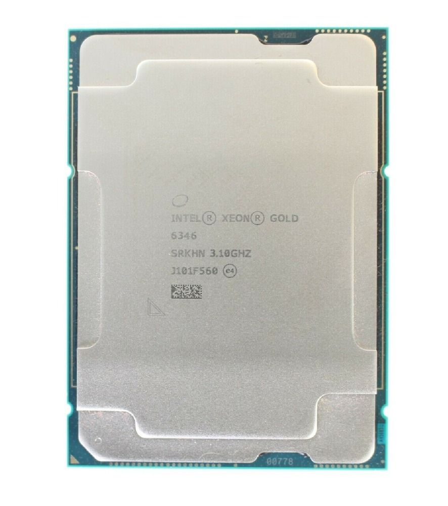 Intel Xeon Gold 6346 SRKHN 16C 32T 3.1GHz to 3.6GHz Socket 4189 Ice Lake-SP 10NM 36MB 205W Apr