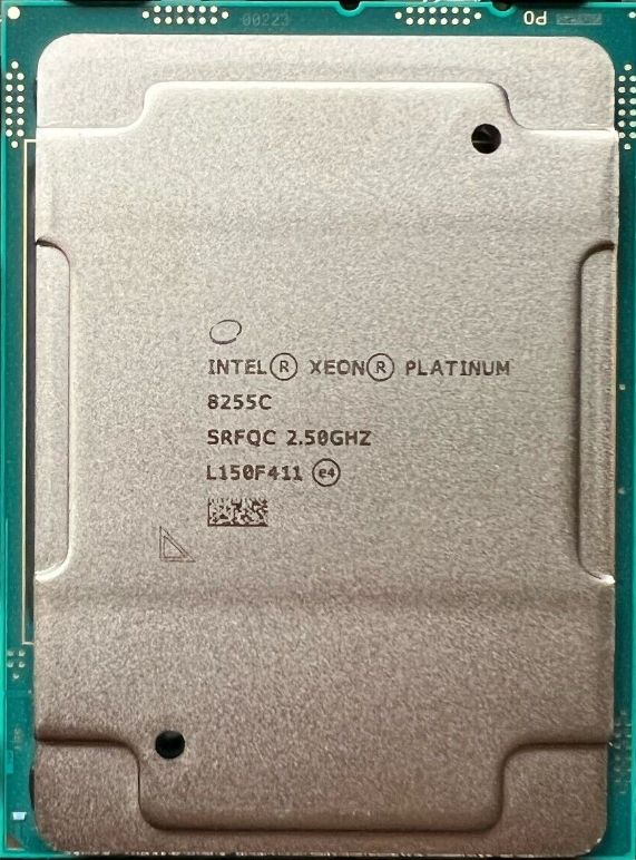 Intel Xeon Platinum 8255C SRF92 24C 2.5GHz to 3.9GHz LGA3647 35.75MB 165W DDR4-2933