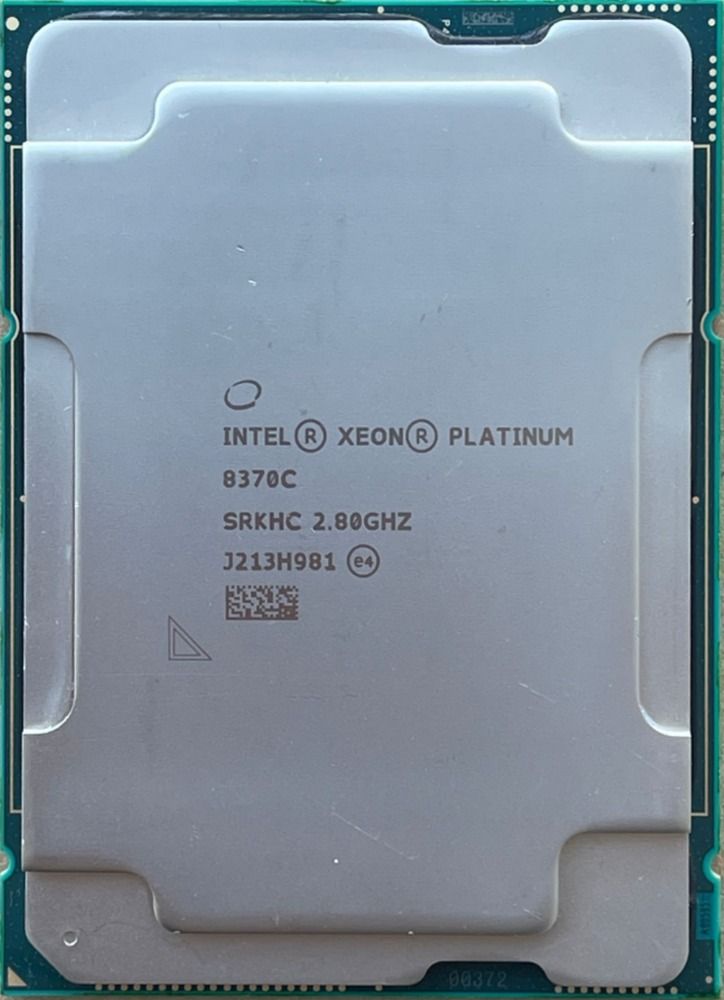 Intel Xeon Platinum 8370C SRKHC 32C 2.8GHz to 3.5GHz LGA4189 48MB 270W DDR4-3200