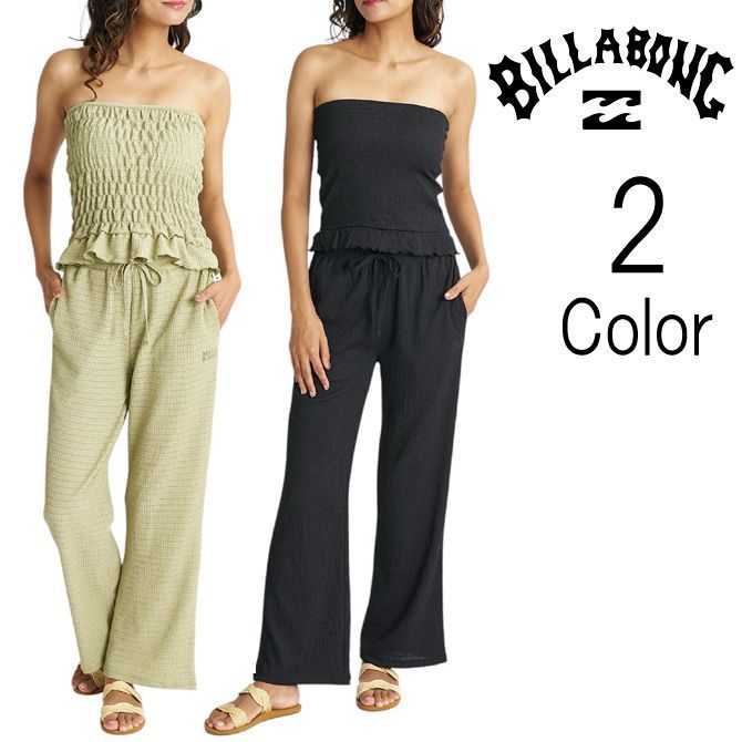 ビラボン Billabong レディース POLY SHIRRING LONG PANTS ロング