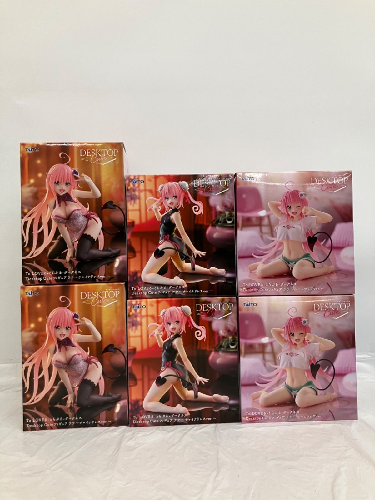 未開封 ToLOVEる ダークネス Desktop Cute フィギュア ララ ナナ 3種 6 