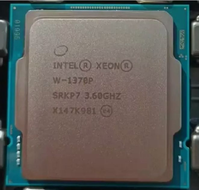 Intel Xeon W-1370P SRKP7 8C 16T 3.6GHz to 5.2GHz Socket 1200 Rocket Lake-S 14NM 16MB 125W May