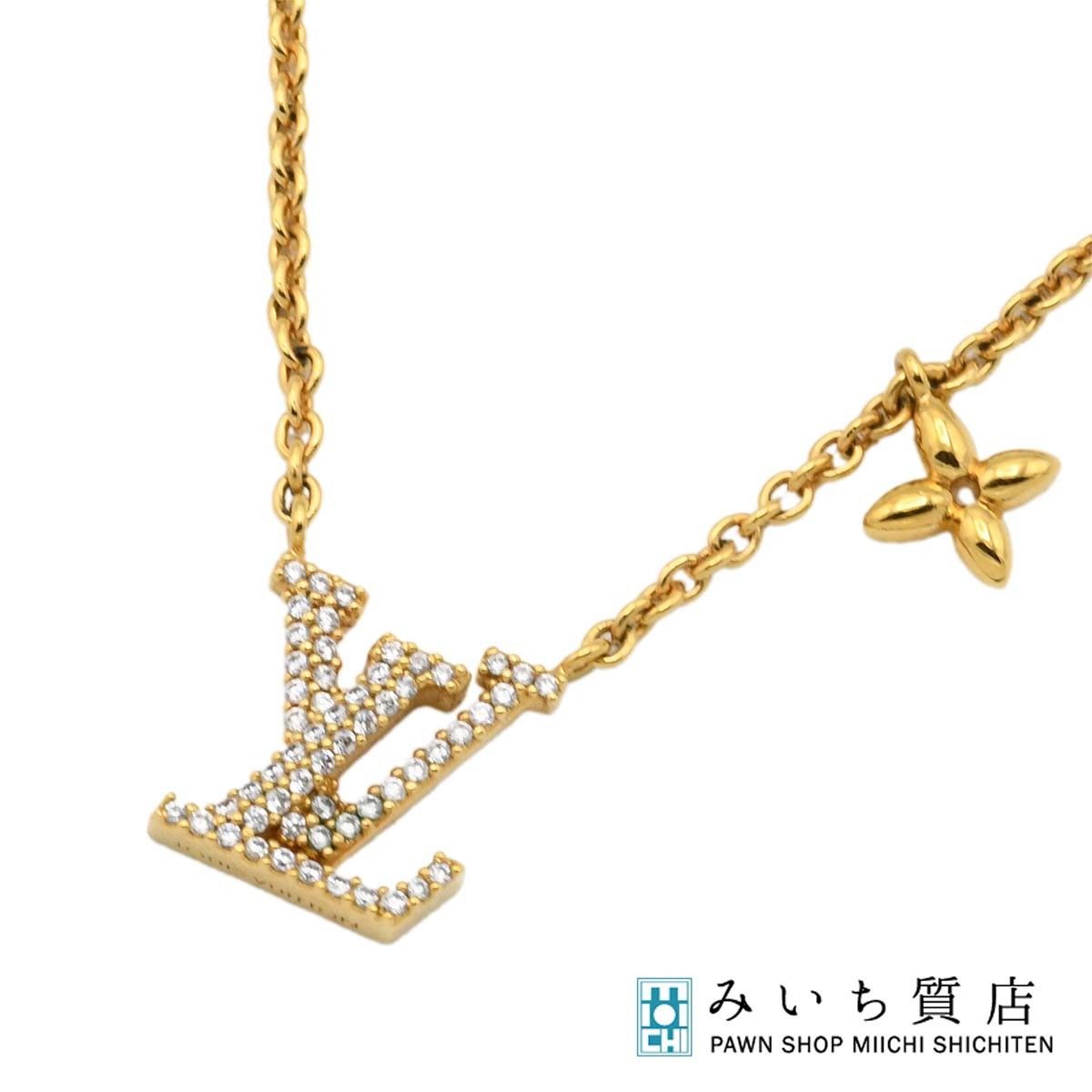 LOUIS VUITTON LV ルイヴィトン ネックレス M00596 アイコニック ゴールドカラー アクセサリー 箱 J332