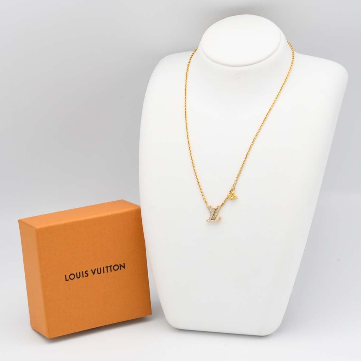 未使用】 ネックレス lv アイコニック M00596 LOUIS VUITTON LV ルイ 