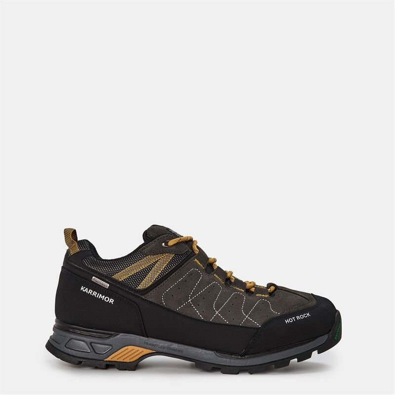 カリマー メンズ シューズ スニーカー Karrimor Hot Rock Mens Low Walking Shoes CharcoalYellow チャコール