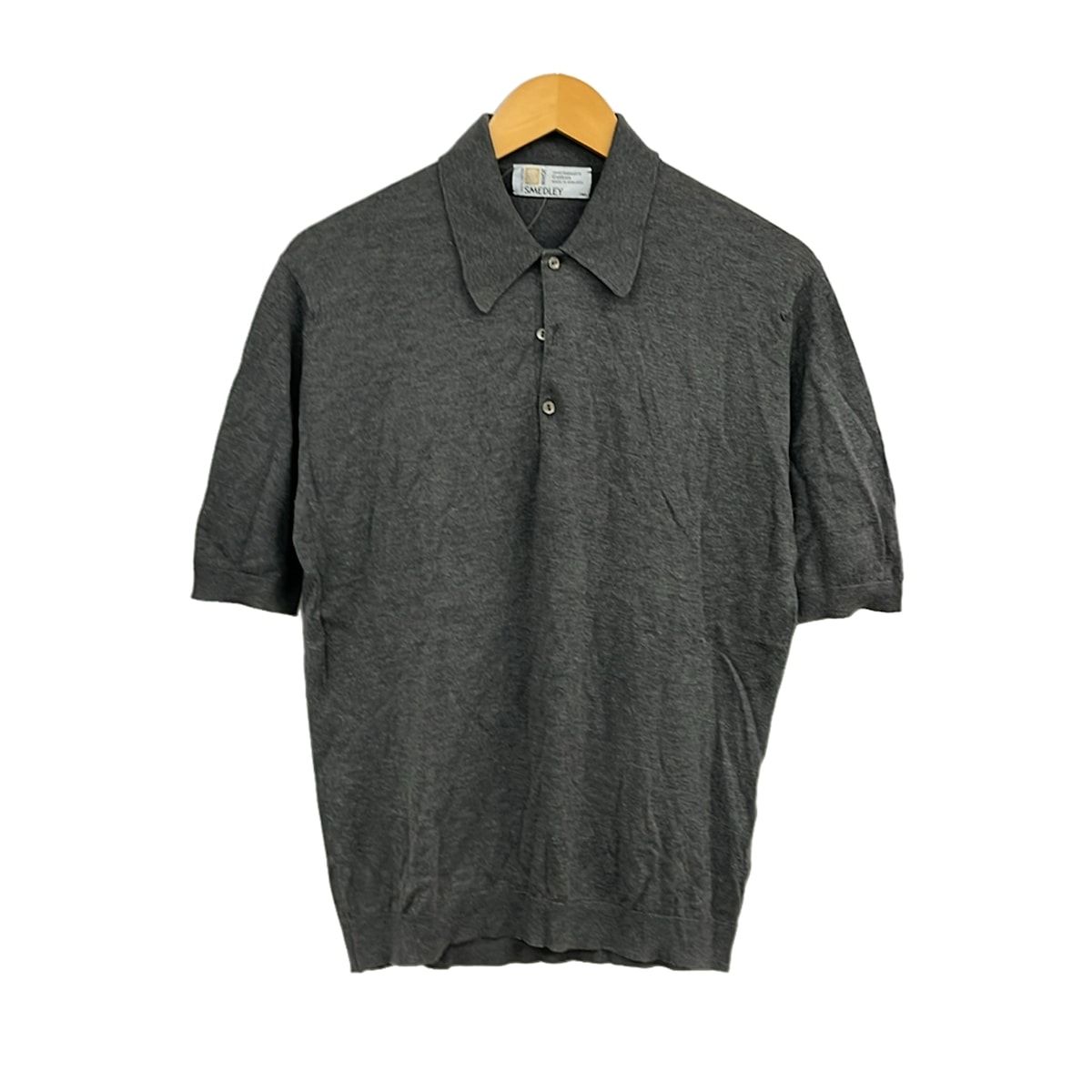 JOHN SMEDLEY(ジョンスメドレー) 半袖ポロシャツ メンズ美品 - ダークグレー ニット