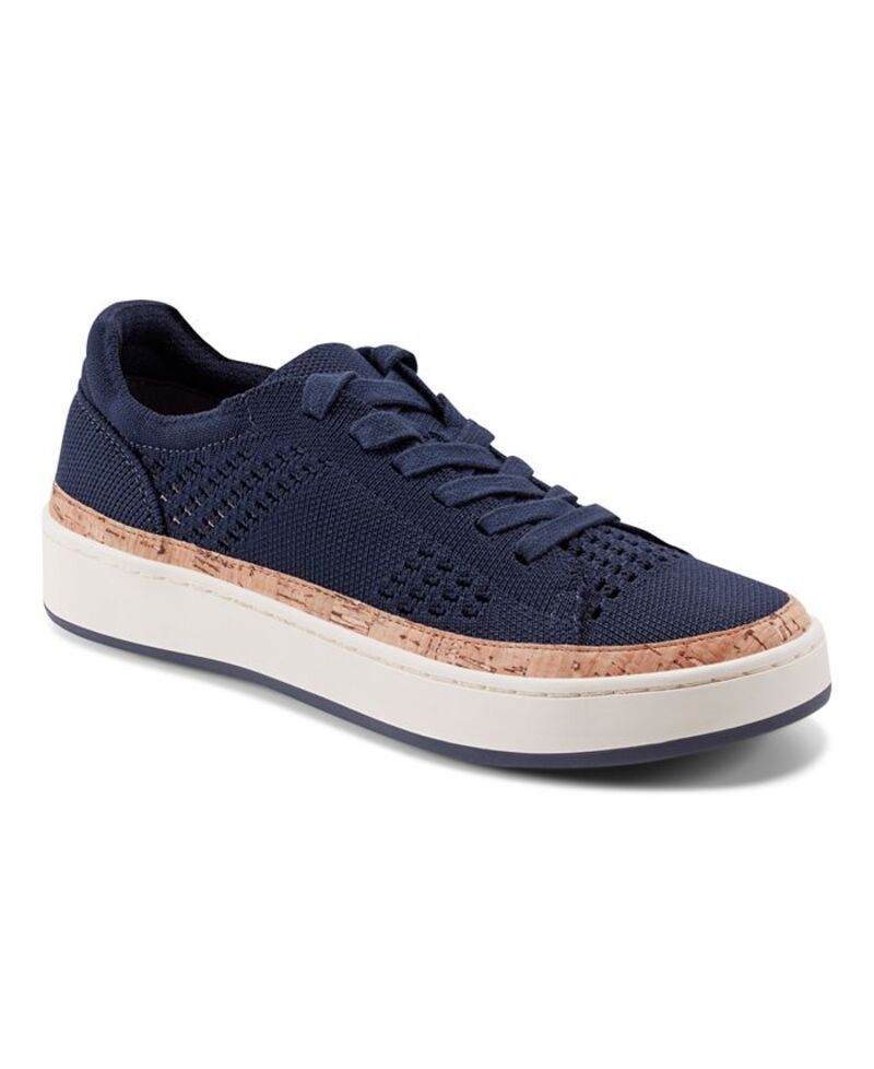 アース レディース シューズ スニーカー レース ニット Earth Womens Knight Knit LaceUp Sneakers Navy ネイビー