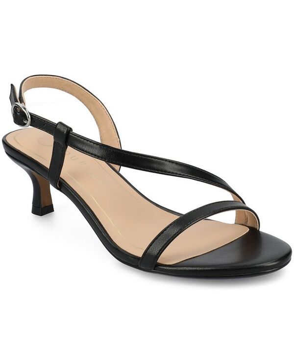 ジュルネ コレクション レディース シューズ サンダル Journee Collection Womens Jemry Crossover Strap Dress Sandals Black ブラック