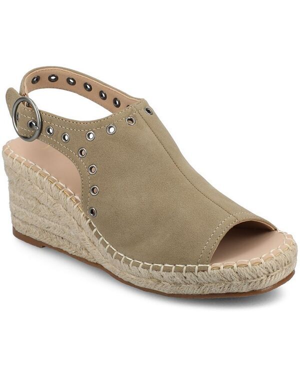 ジュルネ コレクション レディース シューズ サンダル アンクル Journee Collection Womens Crisie Ankle Strap Espadrille Wedge Sanda