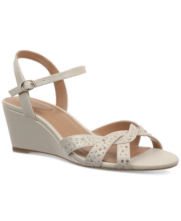 スタイルアンドコー レディース シューズ サンダル Style Co Womens Greyy Wedge Sandals Plantino Sparkle