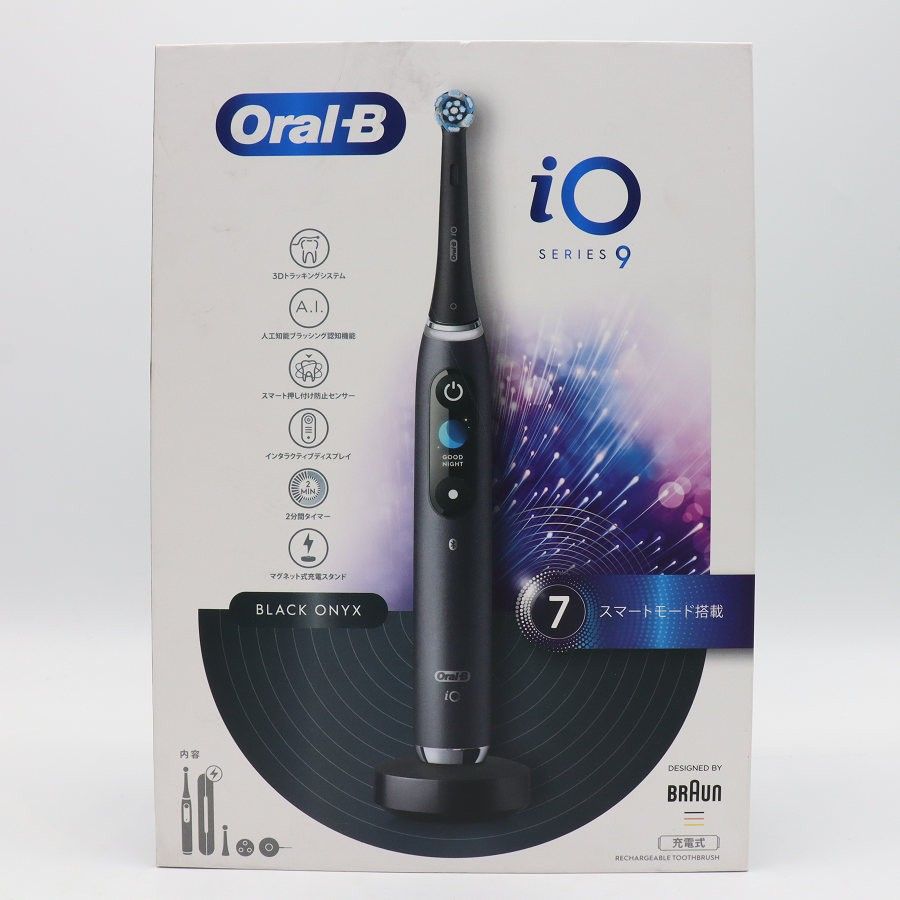 【新品未開封】ブラウン オーラルB iO9 IOM92B22ACBK-1W ブラックオニキス 電動歯ブラシ BRAUN 本体