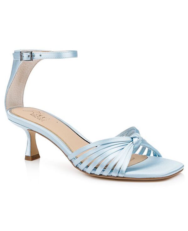 ジュウェルダグレイミシュカ レディース シューズ サンダル Jewel Badgley Mischka Womens Silvia Square Toe Dress Sandals Sky Blue
