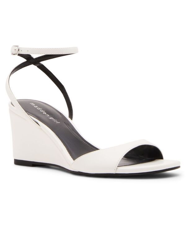 マッデンガール レディース シューズ サンダル Madden Girl Womens Lainey TwoPiece Wedge Sandals White ホワイト
