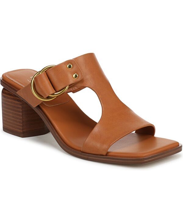 フランコサルト レディース シューズ サンダル Franco Sarto Womens Roux Square Toe Slide Sandals Caramel Brown Leather ブラウン