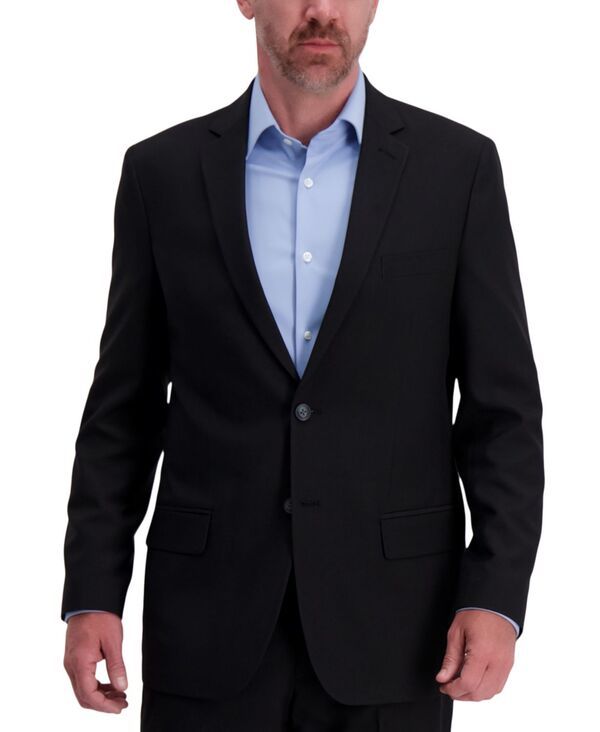 ハガー メンズ アウター ジャケット・ブルゾン ジャケット Haggar Mens Smart Washreg Classic Fit Suit Separates Jackets Black ブラッ