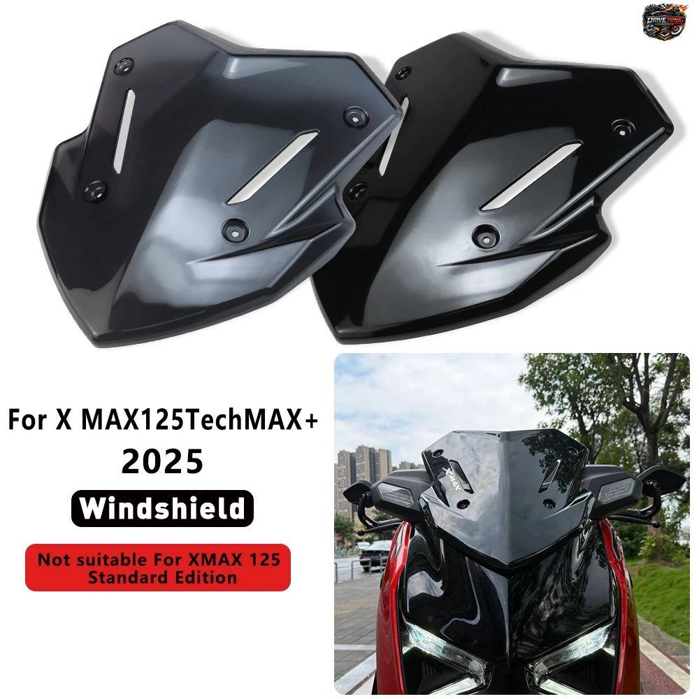 ヤマハ XMAX 125 TECH MAX+2025 アクセサリー用 新型オートバイフロントウインドシールド リフレクター ウインドスクリーン フェアリング