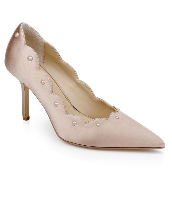 ジュウェルダグレイミシュカ レディース シューズ パンプス Jewel Badgley Mischka Womens Eleni Evening Pumps Nude Satin