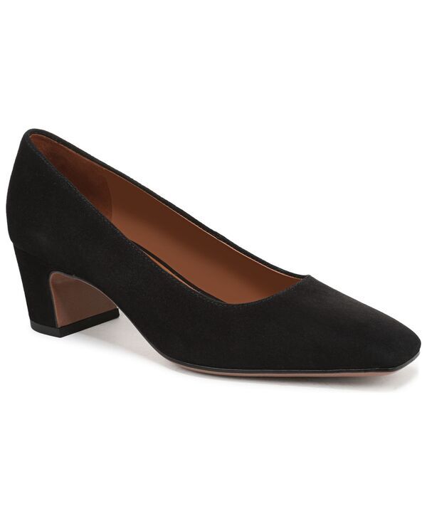 フランコサルト レディース シューズ パンプス Franco Sarto Womens Salino Square Toe Pumps Black Suede ブラック
