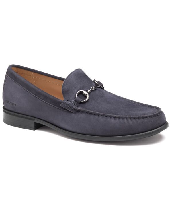 ジョンストンアンドマーフィー メンズ シューズ スリッポン・ローファー Johnston Murphy Mens Harrison Bit Loafers Navy suede ネイビー
