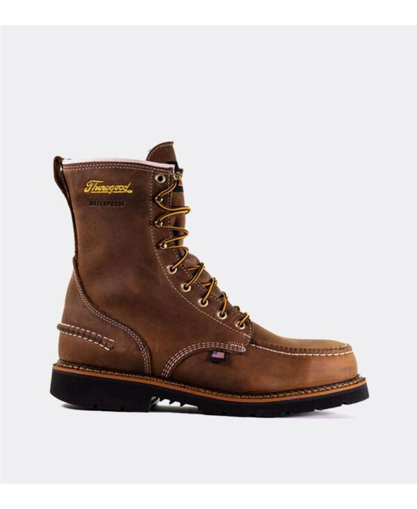 ソログッド メンズ シューズ ブーツ・レインブーツ Thorogood Mens 1957 Series Waterproof Safety Toe 8 Moc Toe Work Boots for