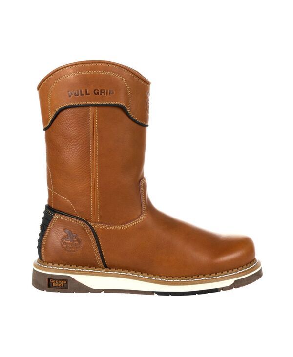 ジョージブーツ メンズ シューズ ブーツ・レインブーツ GEORGIA BOOT Mens AMP LT Wedge Pull On Work Boot Brown ブラウン