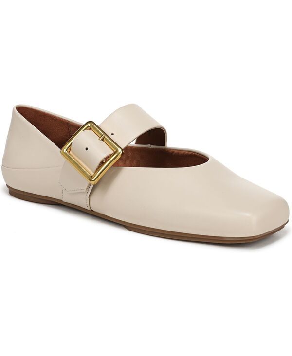 フランコサルト レディース シューズ パンプス Franco Sarto Womens Oakes Square Toe Ballerina Flats Ivory White Leather ホワイ