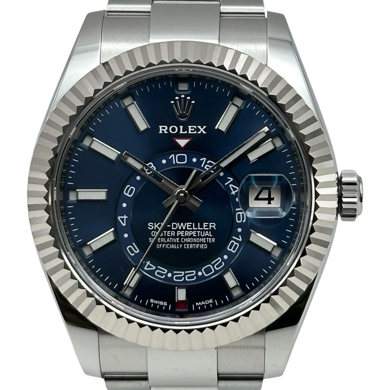 ロレックス ROLEX スカイドゥエラー 326934 ブルー ホワイトゴールド/ステンレススチール 自動巻き メンズ 腕時計