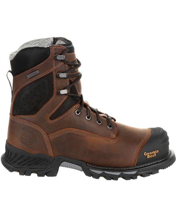 ジョージブーツ メンズ シューズ ブーツ・レインブーツ GEORGIA BOOT Rumbler 8inch Composite Toe Waterproof Work Boot Black and