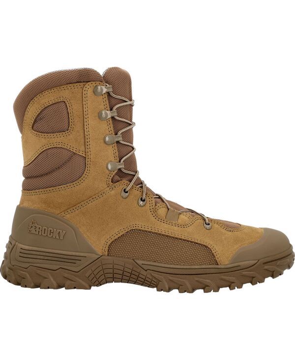 ロッキー メンズ シューズ ブーツ・レインブーツ ROCKY Mens Mountain Combat 8 Military Boot Coyote brown ブラウン