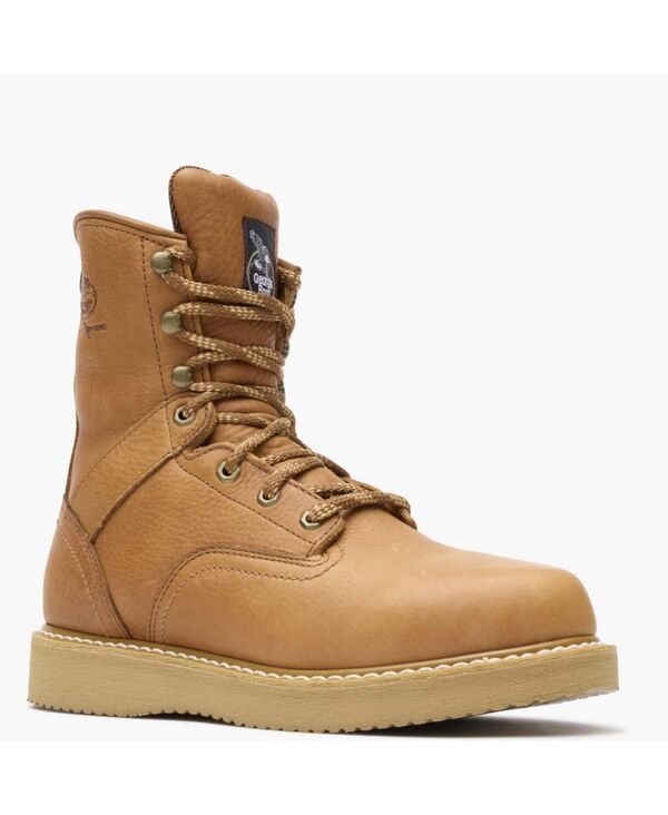 ジョージブーツ メンズ シューズ ブーツ・レインブーツ GEORGIA BOOT Mens Wedge Work Boot Barracuda gold ゴールド