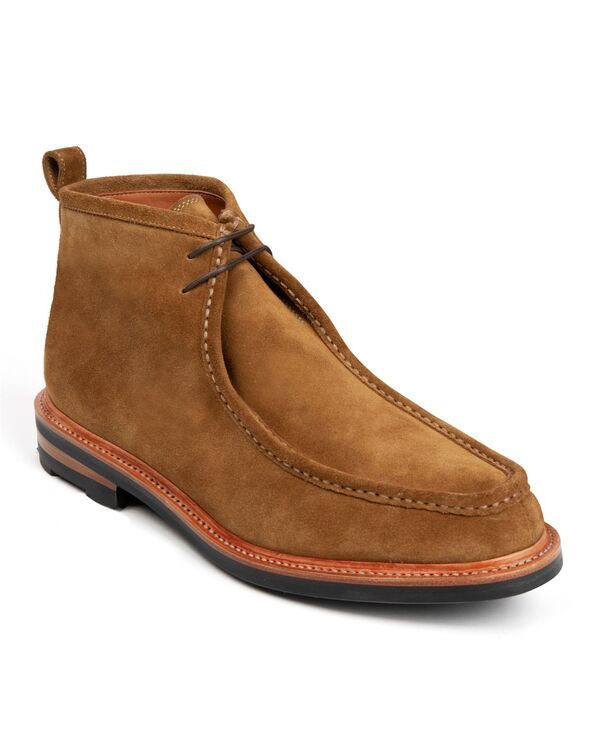 アンソニー ヴィア メンズ シューズ ブーツ・レインブーツ Anthony Veer Mens Heritage Mochukka Boots Golden fawn brown suede ブラウン