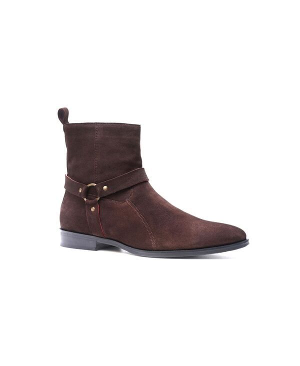 カルロスサンタナ メンズ シューズ ブーツ・レインブーツ Carlos by Carlosantana Mens Harley Harness Boots Brown Suede ブラウン