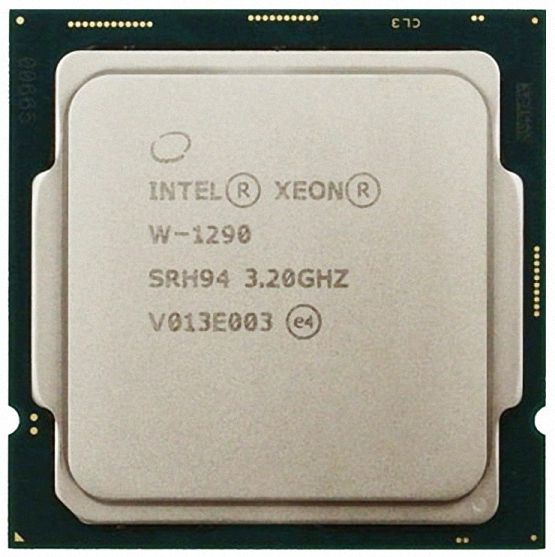 Intel Xeon W-1290 SRH94 10C 20T 3.2GHz to 5.2GHz Socket 1200 Comet Lake 14NM 20MB 80W May 2020