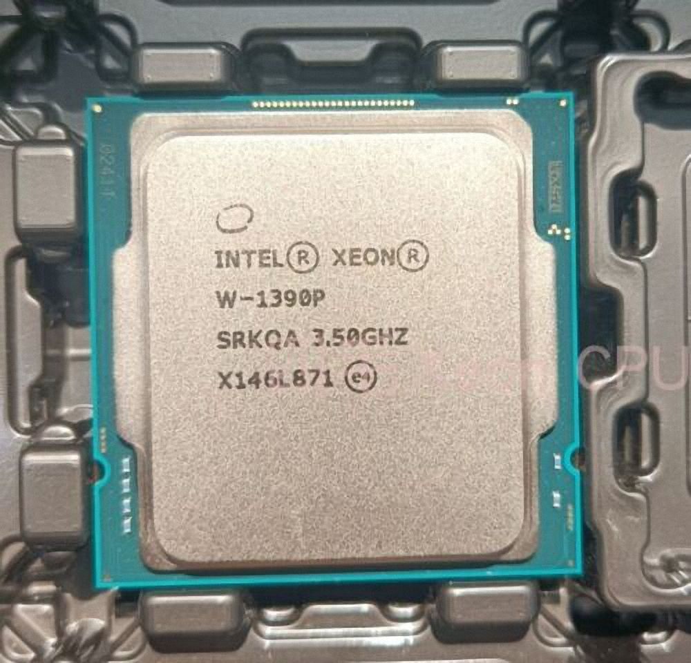 Intel Xeon W-1390P SRKQA 8C 16T 3.5GHz to 5.3GHz Socket 1200 Rocket Lake-S 14NM 16MB 125W May
