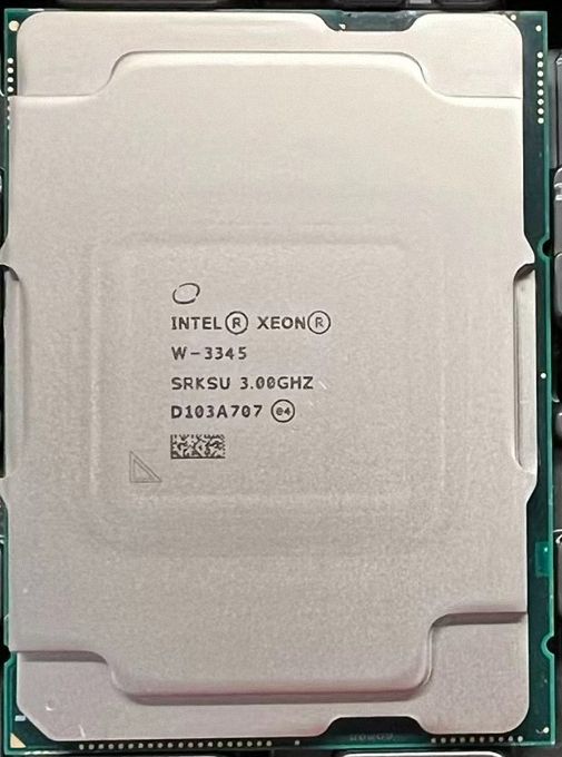 Intel Xeon W-3345 SRKSU 24C 48T 3GHz to 4GHz Socket 4189 Ice Lake-W 10NM 36MB 250W Jul 2021