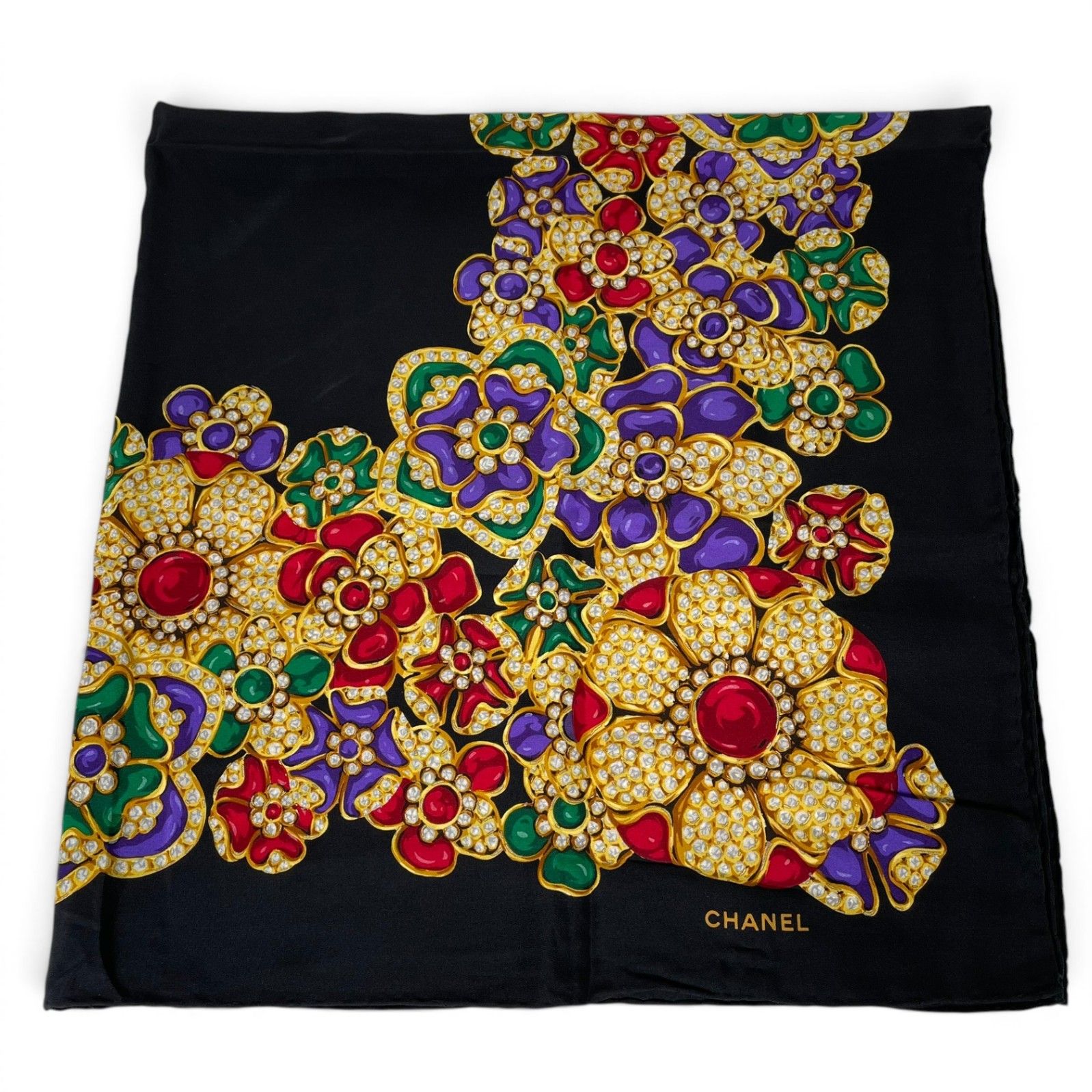 CHANEL シャネル スカーフ 約85×85cm