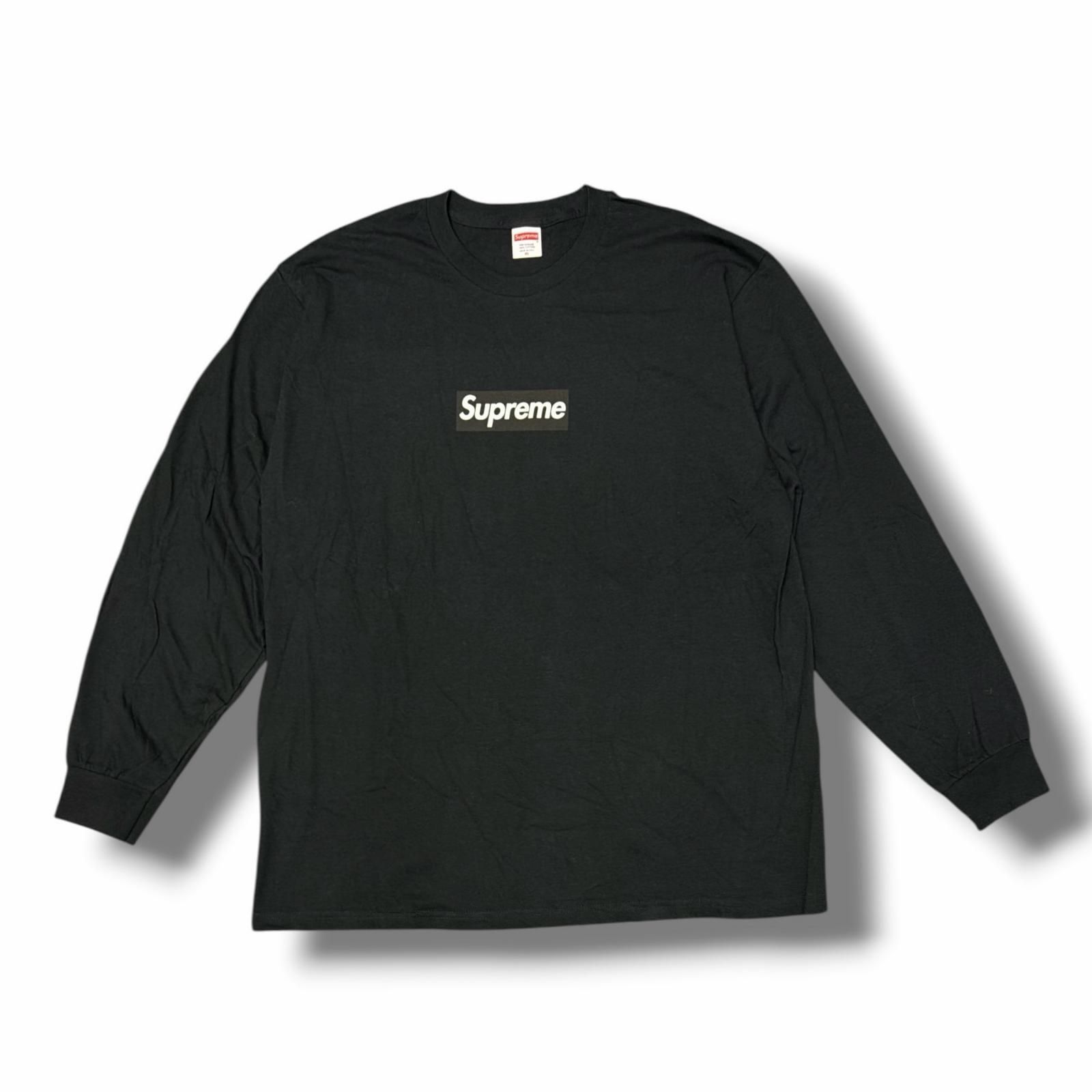 Supreme Box Logo L/S Tee ボックスロゴ Tシャツ 長袖カットソー シュプリーム ブラック XL （9060M）