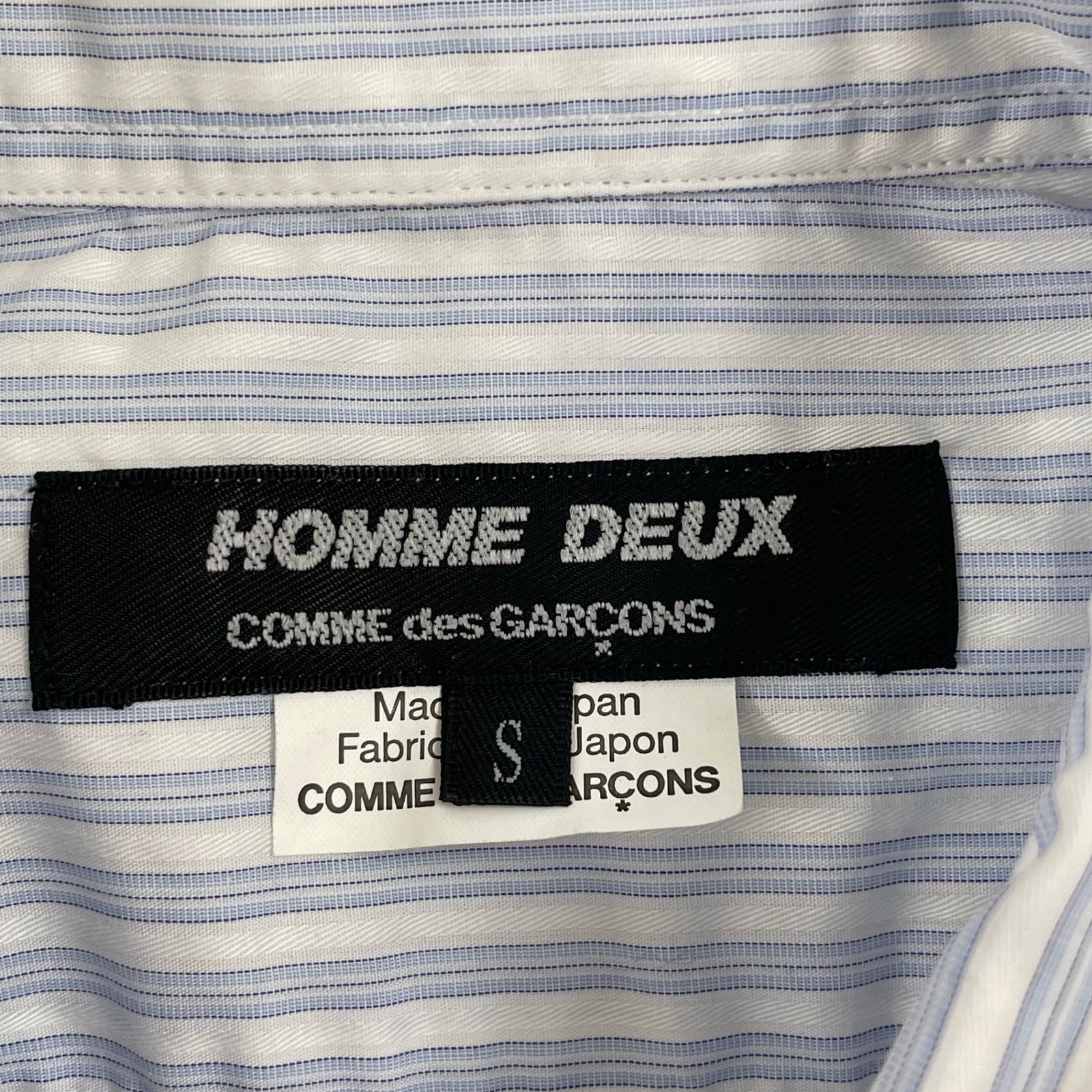 COMME des GARCONS HOMME DEUX / ミニマルストライプシャツ 日本製