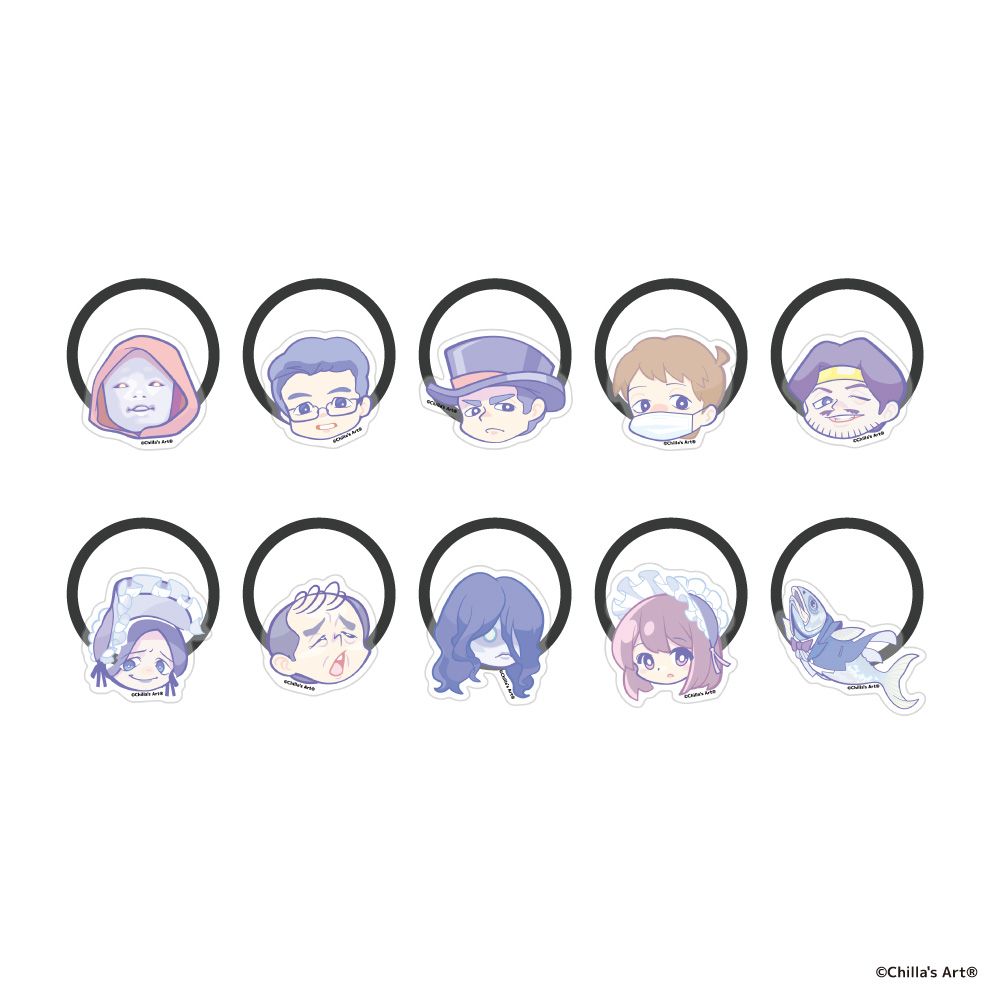 【アイライツ】Chilla‘s Art トレーディングヘアゴム【キャラver】 1BOX入数：10