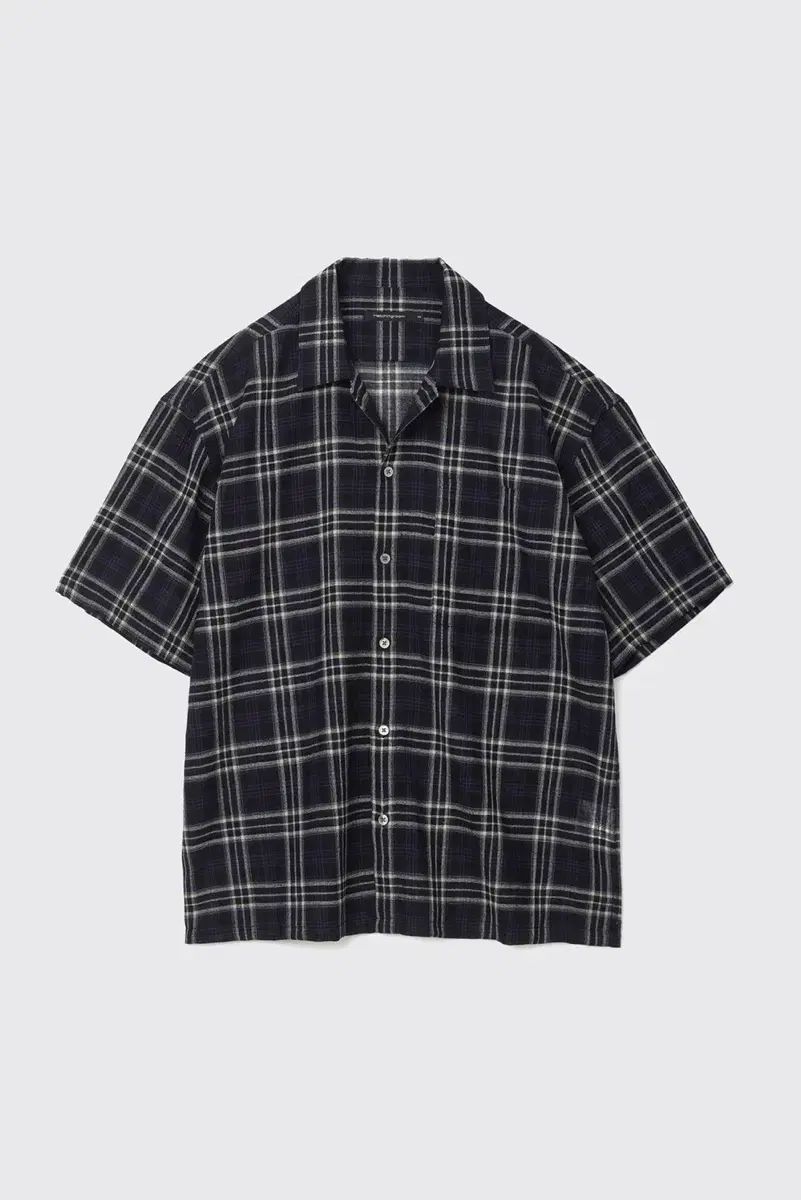 Hatchingroom CHECK 半袖 シャツ ボックスシャツ