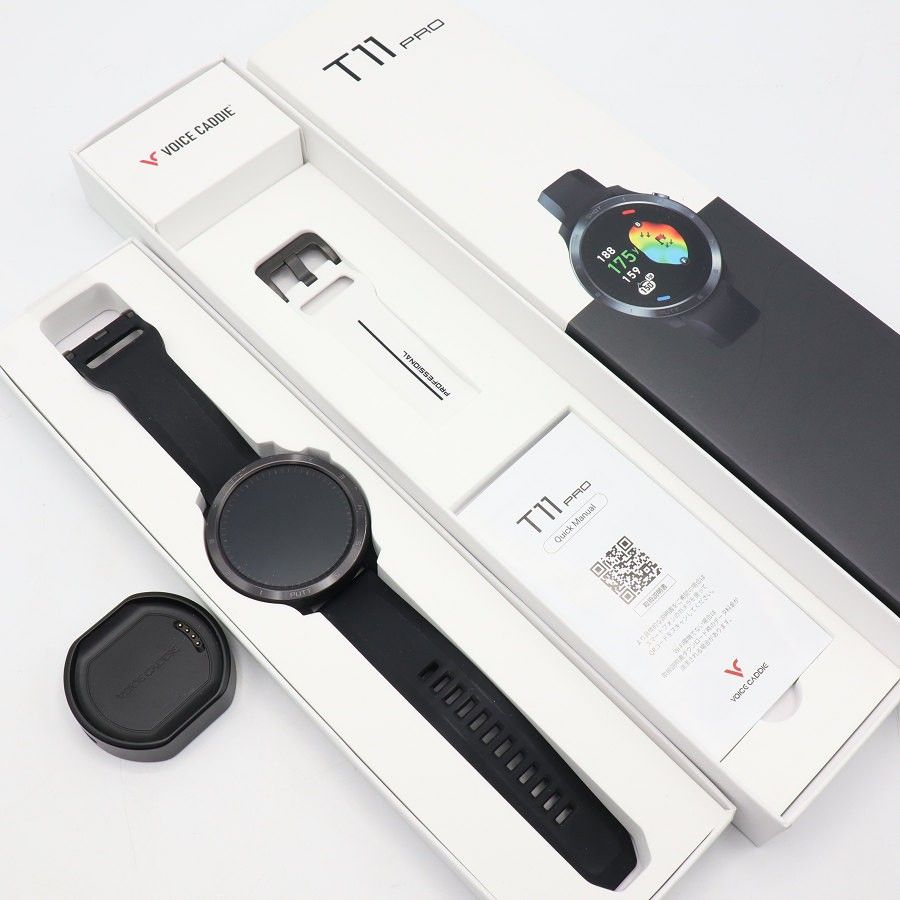 VOICE CADDIE T11 PRO ブラック 腕時計タイプ ゴルフ用距離計 ボイスキャディ 本体